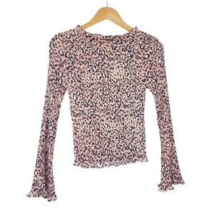 Code Mode | Long Sleeve Animal Print Ribbed